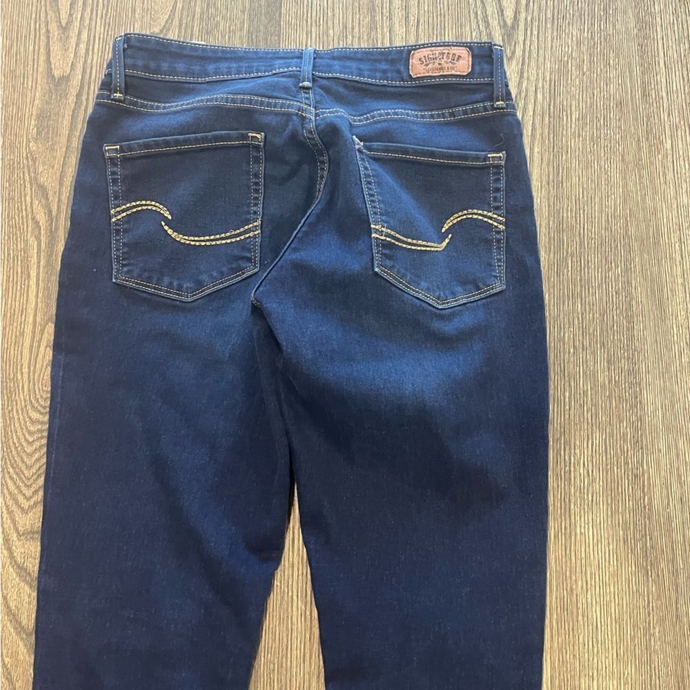 Signature By Levi Strauss Modern Skinny Jeans Pockets Denim Dark Wash Size 6M - Picture 11 of 12